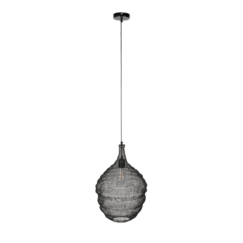 Lena Hanglamp M Zwart