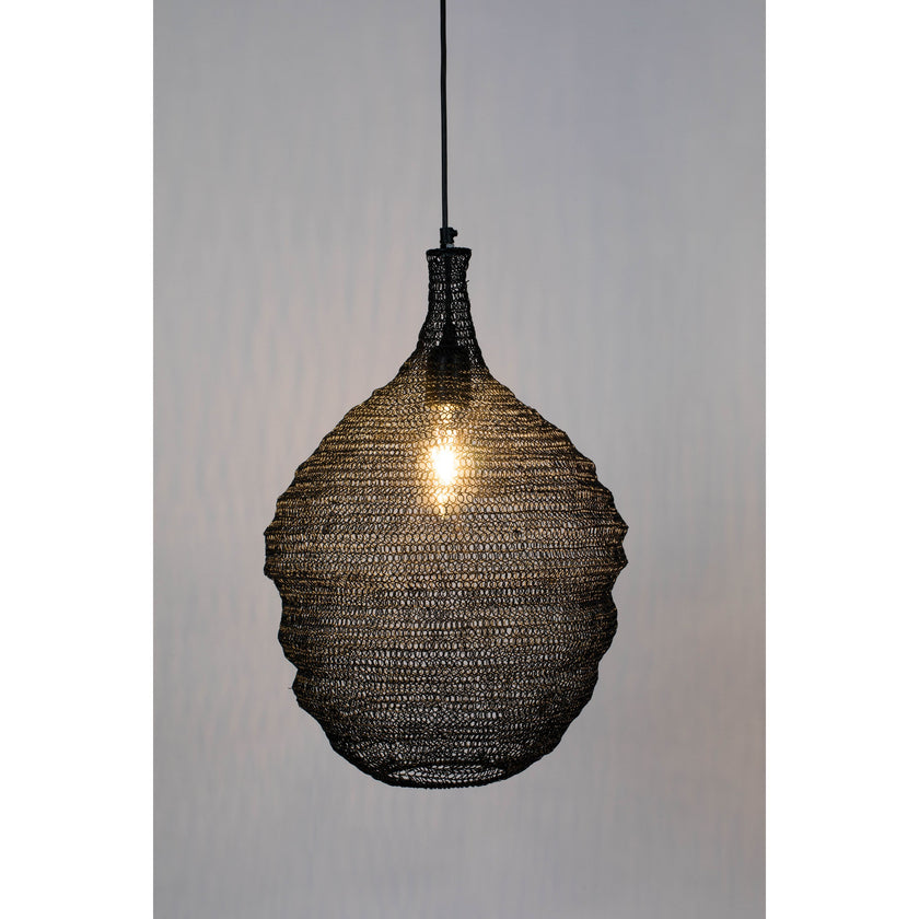 Lena Hanglamp M Zwart