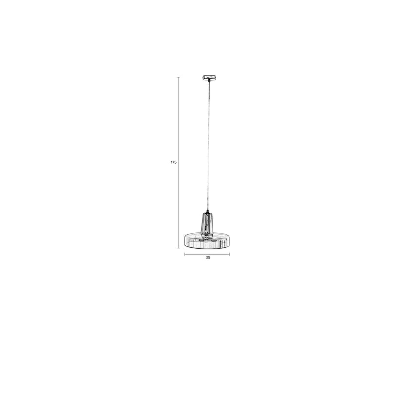 Anshin Hanglamp M Glas Groen