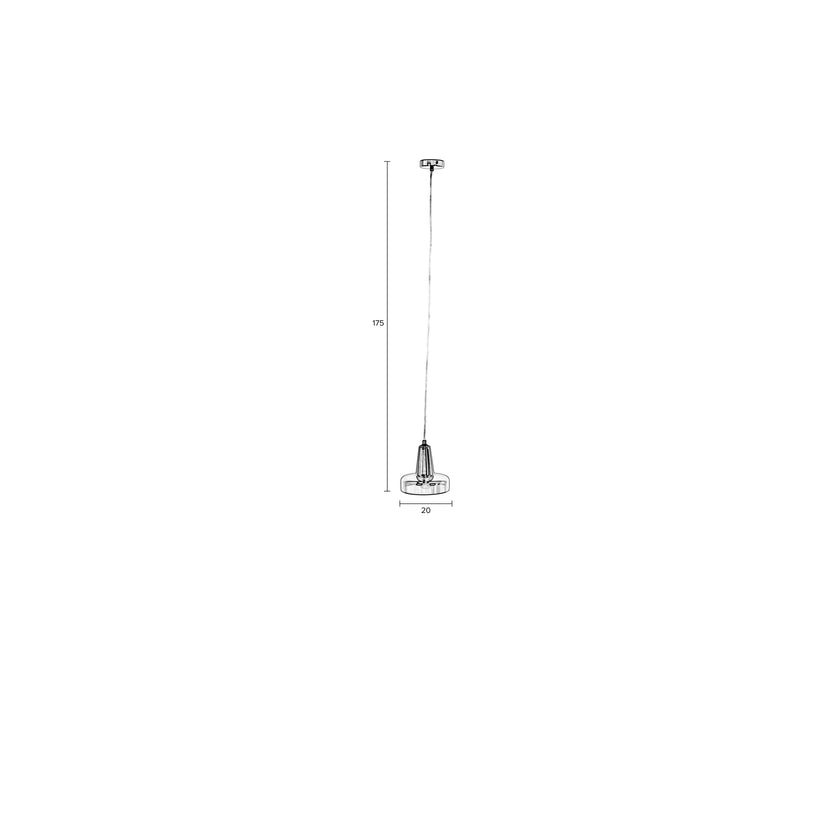 Anshin Hanglamp S Glas Grijs