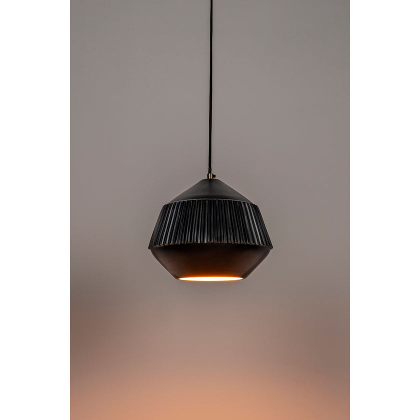Aysa Hanglamp Breed Zwart