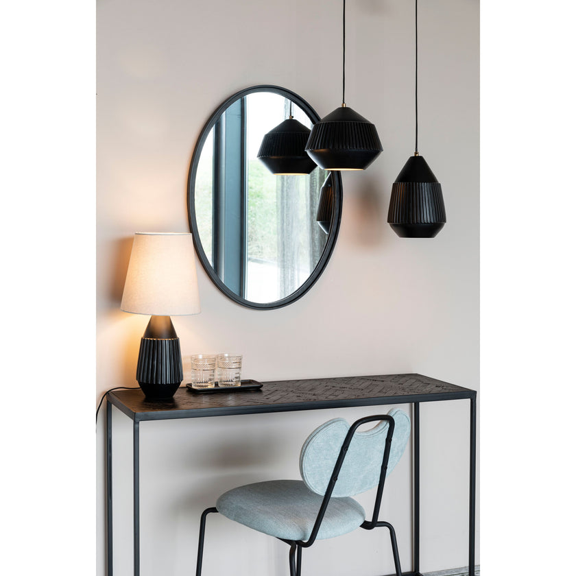 Aysa Hanglamp Breed Zwart