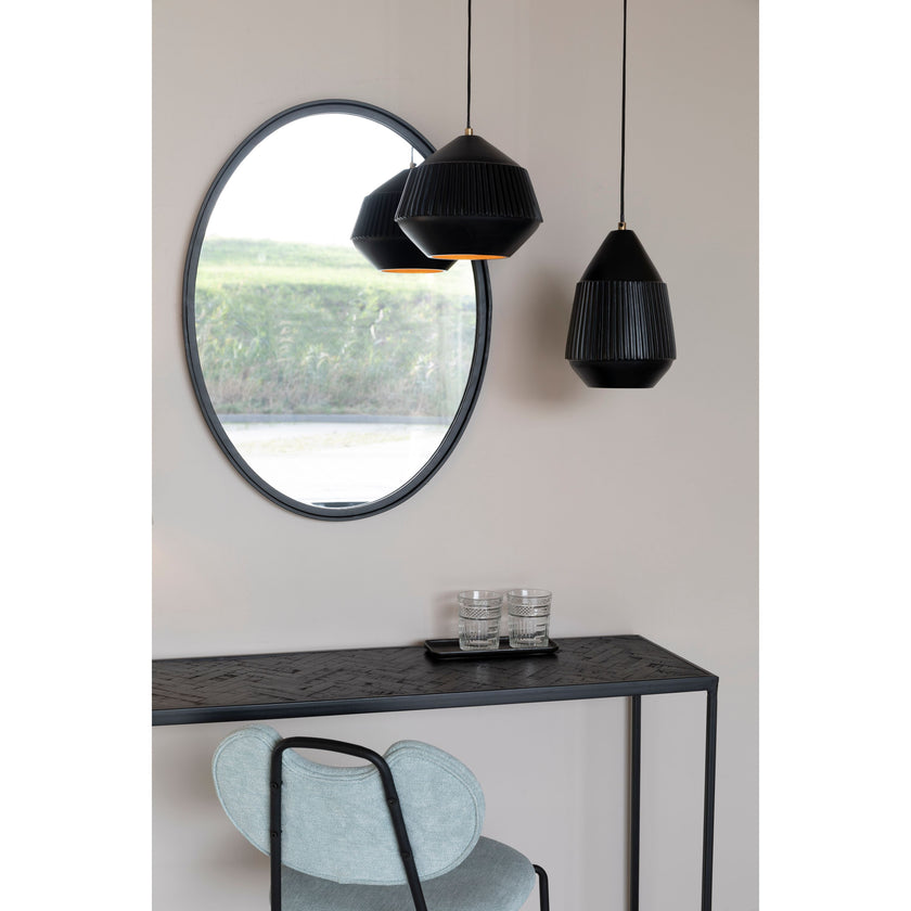 Aysa Hanglamp Breed Zwart