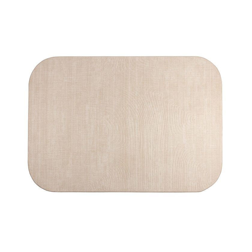 Lignes Vloerkleed 160X230 cm Laagpolig Beige